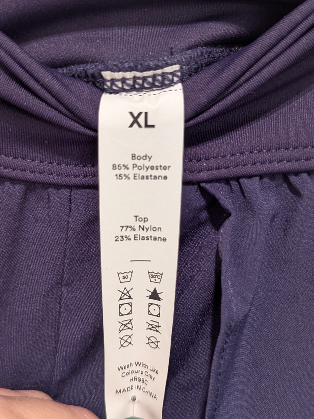 NWT HALARA Navy Wide Leg Wrap Palazzo Short Pants - Picture 5 of 6